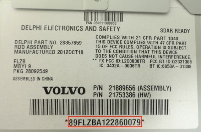 VOLVO radio serial example 2